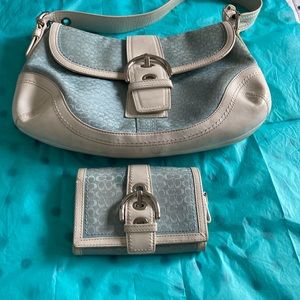 Coach pocketbook and matching wallet